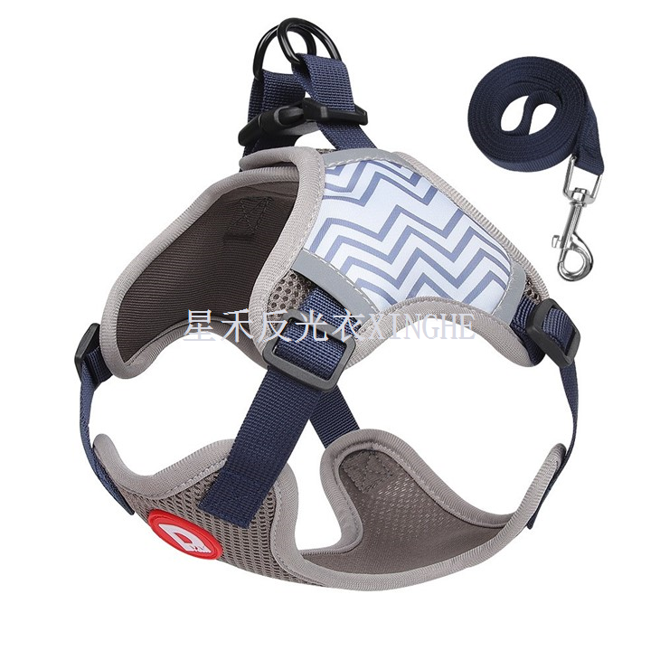 สายรัดอกสุนัขสะท้อนแสง